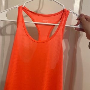 Danskin orange tank top dri fit